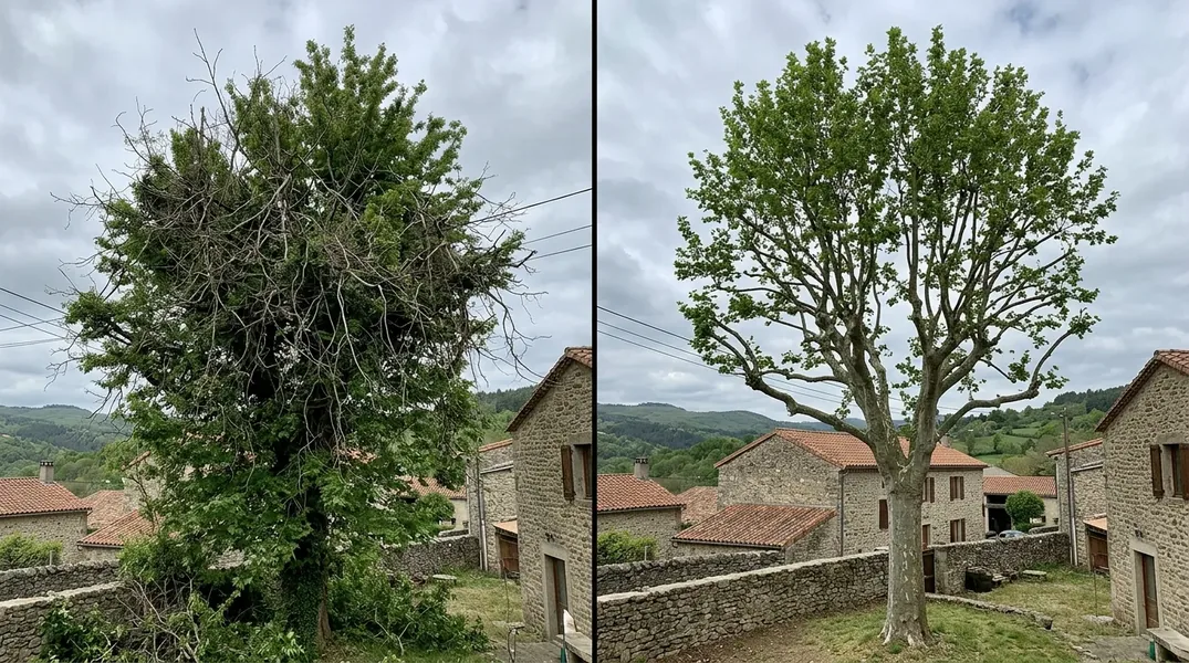 Comment entretenir et sécuriser les arbres d'un jardin proche de la côte de Nacre (Ouistreham, Lion-sur-Mer, Luc-sur-Mer) face aux tempêtes et aux embruns ?